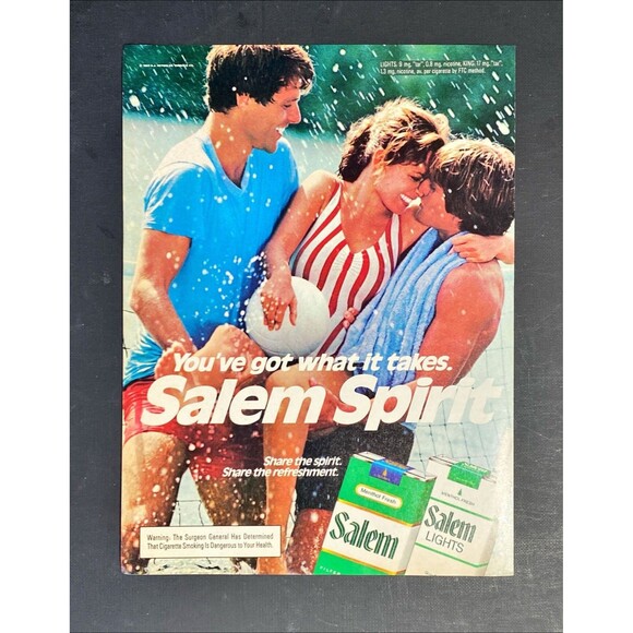 Salem Cigarettes "You've Got What It Takes; Salem Spirit" Vintage Print Ad 1983 - Picture 3 of 3